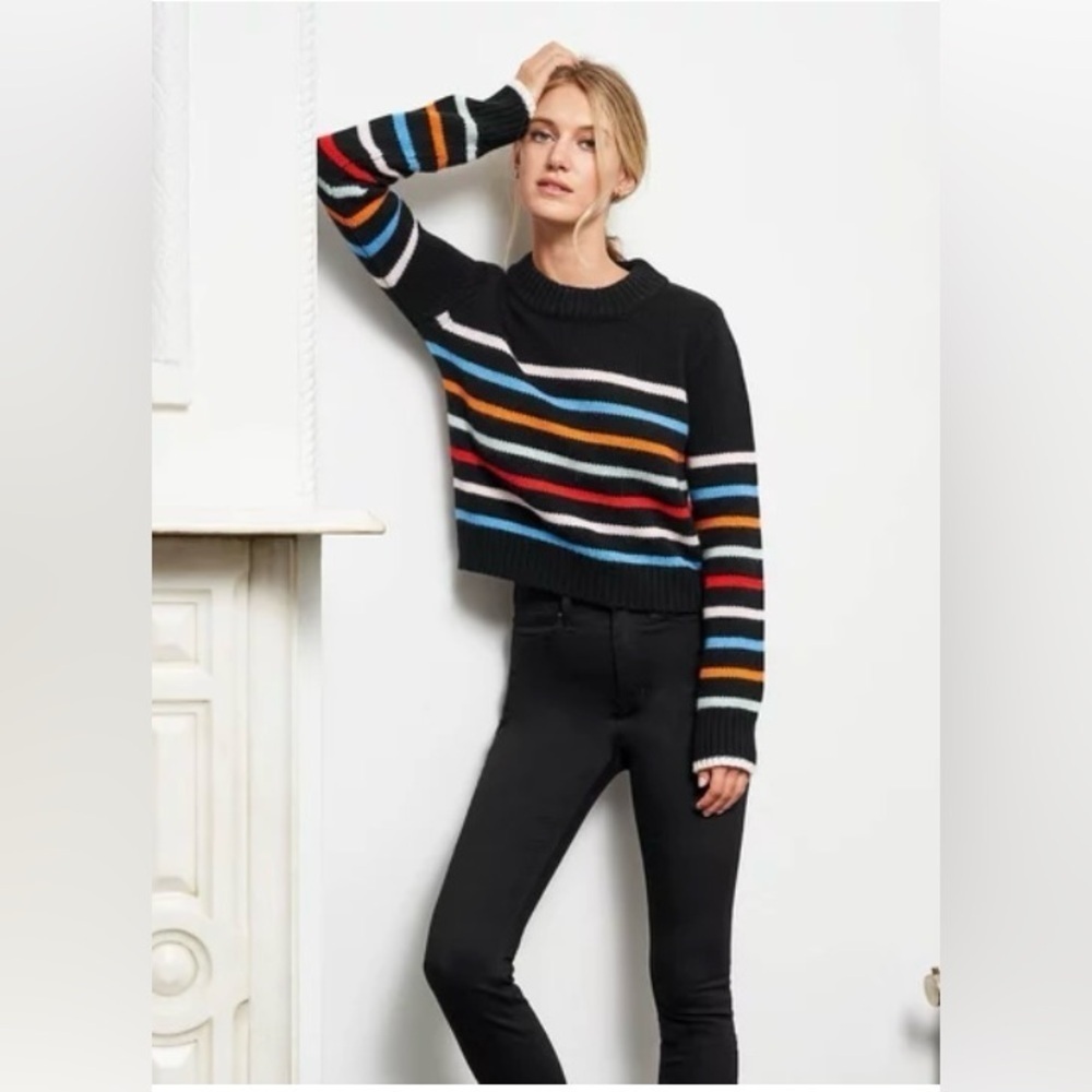 Philosophy Nautical, Costal Crew Neck Striped Sweater  Size:XL multicolor